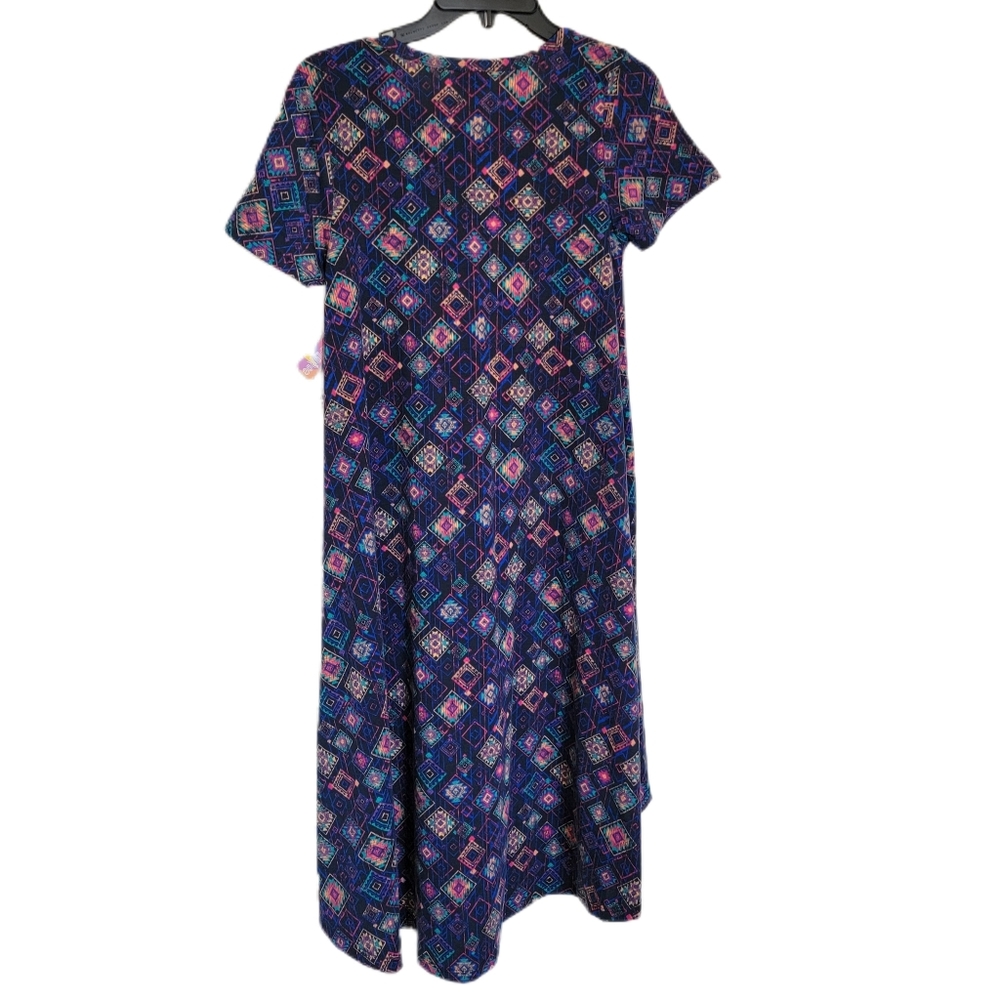 Lula Roe Carly Dress Size XXSmall. Geometric Print. New With Tags. - Picture 2 of 5